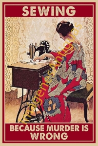 SEWING BECAUSE MURDER IS WRONG