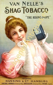 VAN NELLE'S SHAG TOBACCO - ¨THE RISING HOPE¨ HANSING & CO HAMBUR