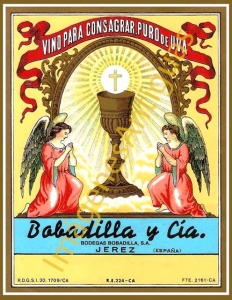 VINO PARA CONSAGRAR, BODEGAS BOBADILLA JEREZ