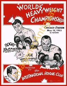 WORLD'S HEAVYWEIGHT ROCKY MARCIANO vs JOE WALCOTT