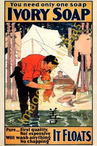 YOU NEED ONLY ONE SOAP IVORY SOAP IT FLOATS