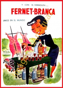 Y CON EL VERMOUTH... FERNET-BRANCA UNICO EN EL MUNDO