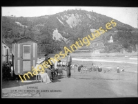 Zarauz - La playa y monte de Santa Bárbara