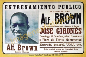 ALF. BROWN CONTRA NUESTRO CAMPEON DE EUROPA JOSE GIRONÉS