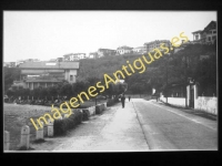 Algorta - Paseo de la playa y Cervecería Los Tamarises año 1943