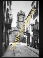 Baños de Montemayor - Calle Mayor e Iglesia de Sta. María