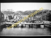 Bilbao - Gabarras para el paso después de la guerra