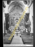 Bilbao - Presbiterio y altar mayor del Carmelo de Begoña