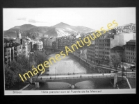 Bilbao - Vista parcial con el Puente de la Merced
