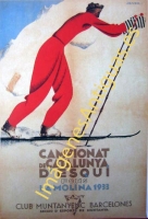 CAMPIONAT DE CATALUNYA D. ESQUÍ FONS LA MOLINA 1933 GIRONA