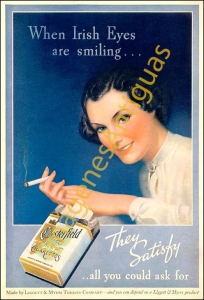 CHESTERFIELD CIGARETTES THEY SATISFY