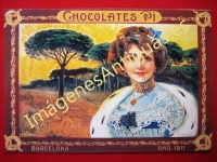 CHOCOLATES PI AÑO 1911 - BARCELONA