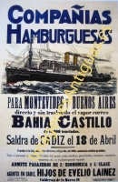 COMPAÑIAS HAMBURGUESAS, MONTEVIDEO-BUENOS AIRES, BAHIA CASTILLO