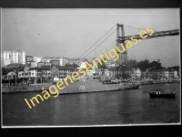 Destructor Ingles por el Puente de Vizcaya "Puente Colgante"