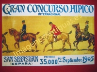 GRAN CONCURSO HÍPICO, SAN SEBASTIAN AÑO 1905, GIPUZKOA