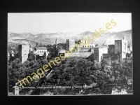 Granada - Vista general de la Alhambra y Sierra Nevada