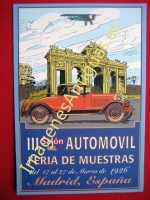 III SALÓN DEL AUTOMOVIL FERIA DE MUESTRAS 1926 MADRID
