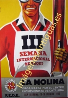 III SEMANA INTERNACIONAL DE ESQUÍ LA MOLINA 1953 GIRONA