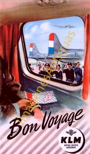 KLM - ROYAL DUTCH AIRLINES - BON VOYAGE