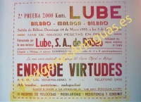 LUBE 2ª PRUEBA 2000 KMTS BILBAO-MÁLAGA-BILBAO 1953