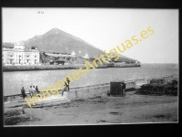 Las Arenas - El Muelle en 1874