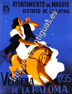 MADRID VERBENA DE LA PALOMA - LA LATINA 1935