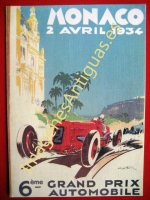 MONACO 2 AVRIL 1934 - 6 ÈME GRAND PRIX AUTOMOVILE