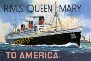 R.M.S. QUEEN MARY TO AMERICA