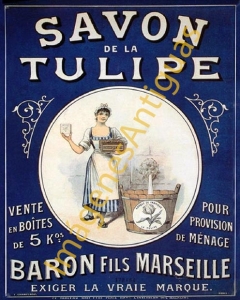SAVON DE LA TULIPE BARON FILS MARSEILLE
