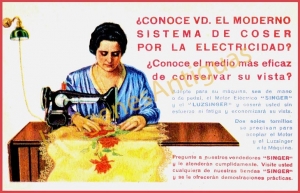 SINGER MODERNO SISTEMA DE COSER POR ELECTRICIDAD