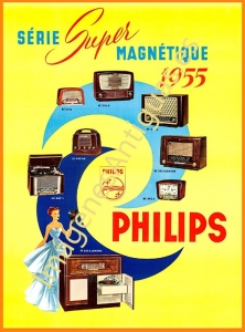 SÉRIE SUPER MAGNÉTIQUE 1955 PHILIPS