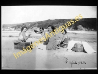 Tapia de Casariego - Veraneantes, turistas en el año 1934