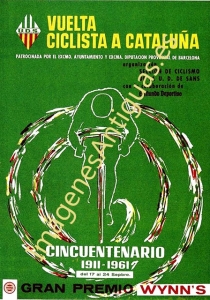 VUELTA CICLISTA A CATALUÑA CINCUENTENARIO 1911-1961 U.D. DE SANS