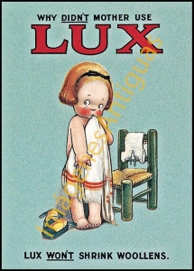 WHY DIDN'T MOTHER USE LUX...WON'T SHRINK WOOLLENS