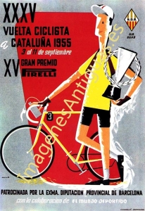 XXXV VUELTA CICLISTA A CATALUÑA 1955 XV GRAN PREMIO PIRELLI