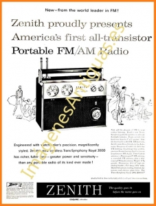 ZENITH PORTABLE FM/AM RADIO
