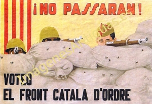 ¡NO PASSARAN! VOTEU EL FRONT CATALA D'ORDRE - CARTELES